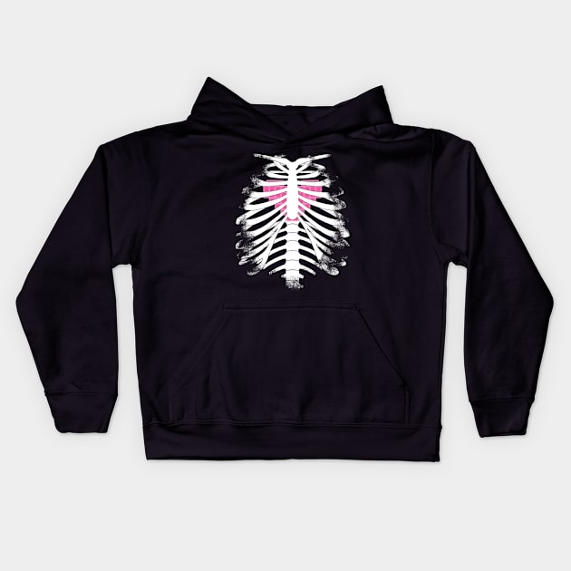 Cyberpunk Heart Kids Hoodie by SaurianDandy